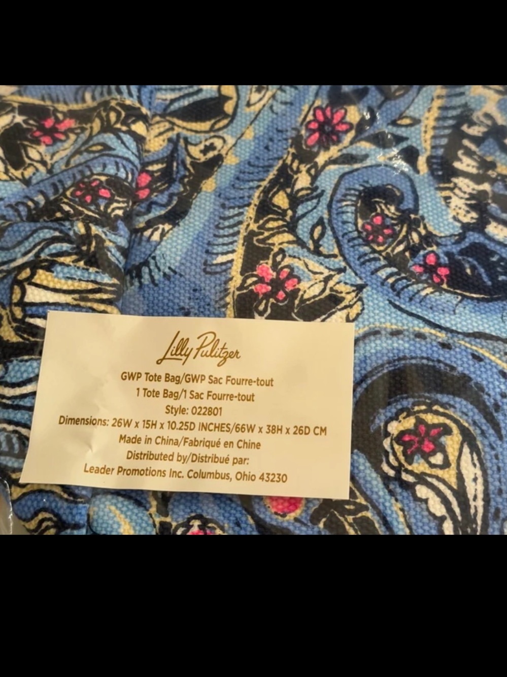 Lilly Pulitzer Canvas Tote Bag
Color: Multi Paisley Parade - Picture 7 of 12